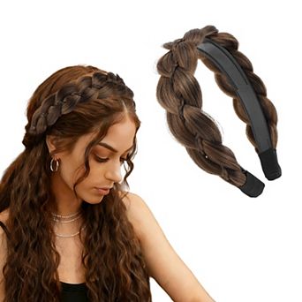 Synthetic Braided Hairpiece, Wide Hair Band