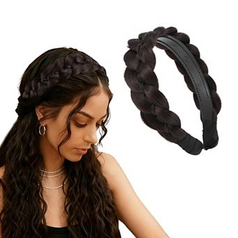 Synthetic Braided Hairpiece, Wide Hair Band