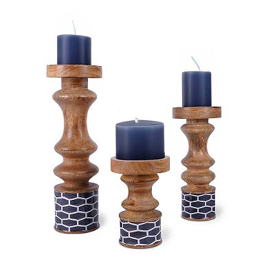 Pillar Candleholder Set Enamel