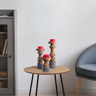 Pillar Candleholder Set Enamel