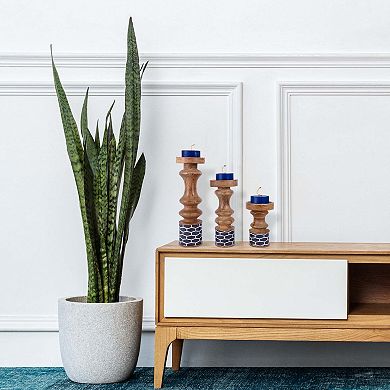Pillar Candleholder Set Enamel
