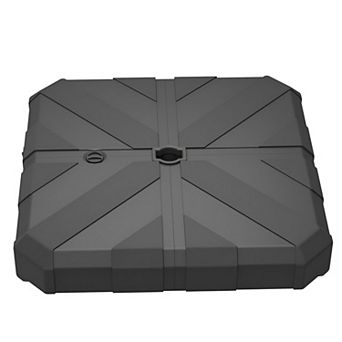 Offset Patio Umbrella Base Stand for Cross Base, Water or Sand Fill - Black