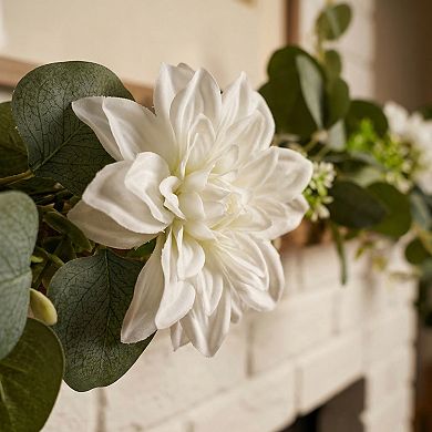 Artificial Eucalyptus Garland, Faux Greenery Vine with Realistic Frosted Leaves for Wedding 5.9 ft