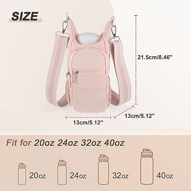 1Pc Water Bottle Holder with Adjustable Strap, for Hiking, Cycling