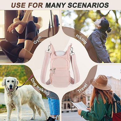 1Pc Water Bottle Holder with Adjustable Strap, for Hiking, Cycling