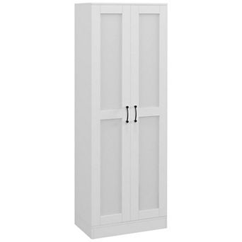 Tall Storage Cabinet with Door and Adjustable Shelf for Living Room or Office
