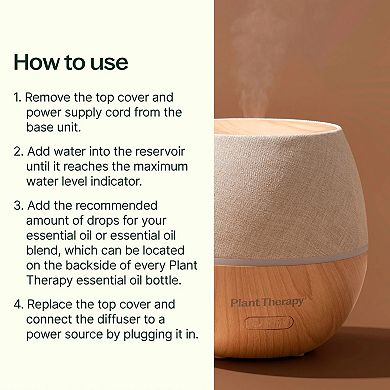Plant Therapy Drift Linen Essential Oil Diffuser