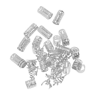 40Pcs Fashion Hollow Hair Cuffs Dreadlock