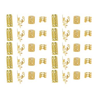 40 pc Fashion Hollow Hair Cuffs Dreadlock