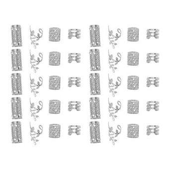 40 pc Fashion Hollow Hair Cuffs Dreadlock