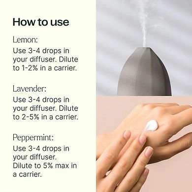 Plant Therapy Top 3 Organic Essential Oil Singles Set