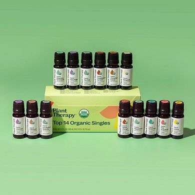 Plant Therapy Top 14 Organic Essential Oil Singles Set