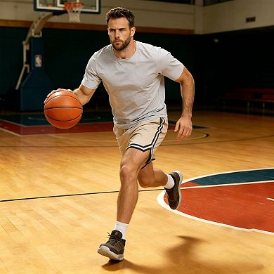 Men's Crewneck Short Sleeve Relaxed-Fit Casual Soft Tee