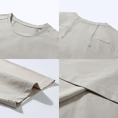 Men's Crewneck Short Sleeve Relaxed-Fit Casual Soft Tee