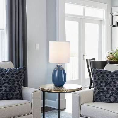 C Cattleya 19-Inch Ceramic Table Lamp with Shade