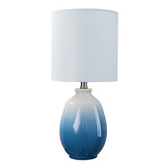 C Cattleya 19-Inch Ceramic Table Lamp with Shade