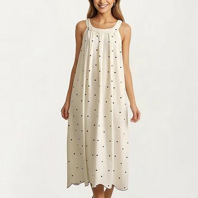 flowy nightgown dress Eileen West The Odette Iconic White Cotton Lawn Ballet Nightgown Iconic White / XL main image 1