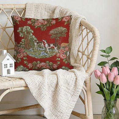 Decorative Throw Pillow, 18" Pillow Cover Singular, Classic British Greyhound Hunting Dogs