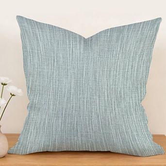 Decorative Throw Pillow, 18" Pillow Cover Singular, Light Blue Antelope