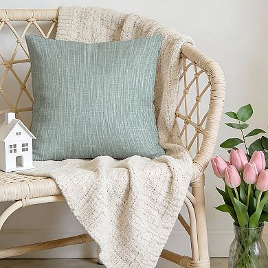 Decorative Throw Pillow, 18" Pillow Cover Singular, Light Blue Antelope