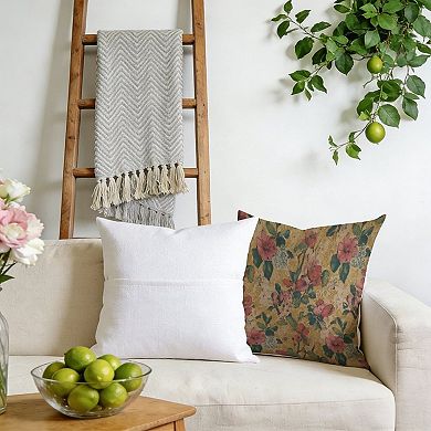 Spain Exotic Thibaut Floral Decorative Throw Pillow, 18" Pillow Cover Singular