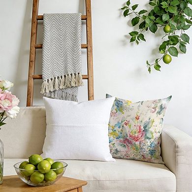 Outdoor Decorative Throw Pillow Cover, 18", 1 Pack, Pink Floral