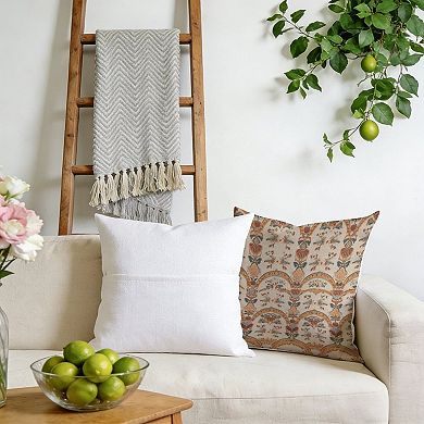 Exotic Thibaut Ikat Floral Decorative Throw Pillow, 18" Pillow Cover Singular