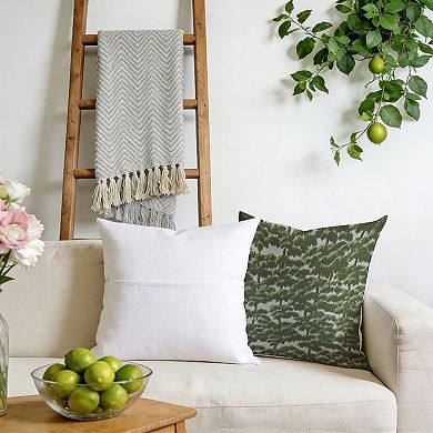 Chinoiserie Forest Tree Toile Decorative Throw Pillow, 18" Pillow Cover Singular