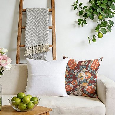 Outdoor Decorative Throw Pillow, 18" Pillow Cover Singular, French Thibaut Dahlia