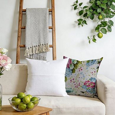 Outdoor Decorative Throw Pillow, 18" Pillow Cover Singular, Garden Thibaut Floral Inspired