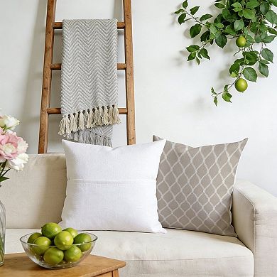 Outdoor Decorative Throw Pillow, 18" Pillow Cover Singular, Geometric Asian Check