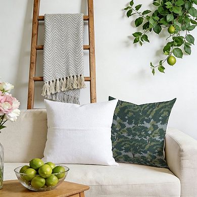 Decorative Throw Pillow, 18" Pillow Cover Singular, Exotic Thibaut Tree Forest