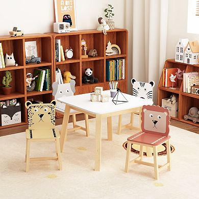 Kids Table and Chair Set - 4 Chairs