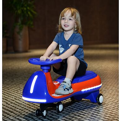 Wiggle Car for Kids with Peda, One-Key Start , Dual Drive Separated Motors, for 3+