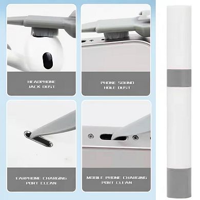 Earphone Case Cover for AirPods 4 with Cleaning Kit Retro Handheld Game Console Design