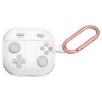 Earphone Case Cover for AirPods 4 with Cleaning Kit Retro Handheld Game Console Design