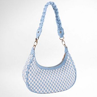 Woven Checkered Shoulder Bag Hynes Eagle