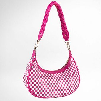 Woven Checkered Shoulder Bag Hynes Eagle