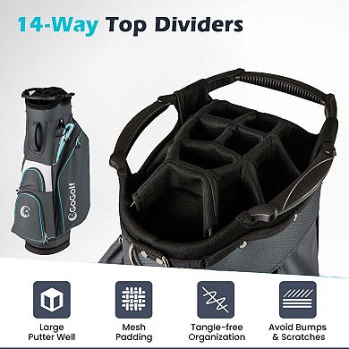 Performance Golf Cart Bag (14-Way) Hynes Eagle