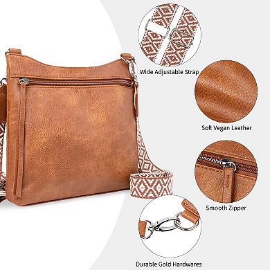 Multi-Pocket Crossbody Bag Dual Strap Hynes Eagle
