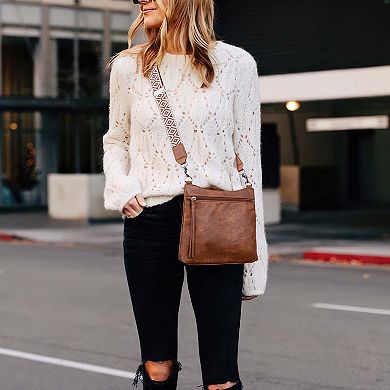 Multi-Pocket Crossbody Bag Dual Strap Hynes Eagle