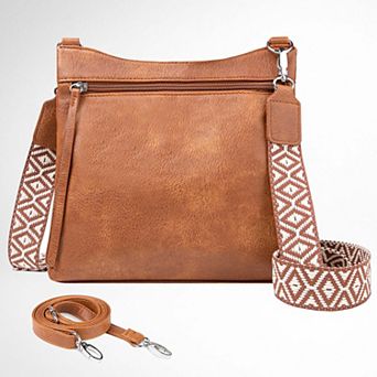 Multi-Pocket Crossbody Bag Dual Strap Hynes Eagle