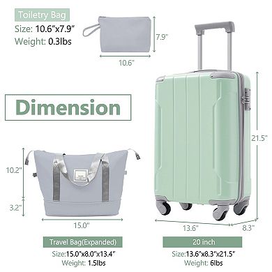 Hardshell Carry-On Travel Set (3-Piece) Hynes Eagle