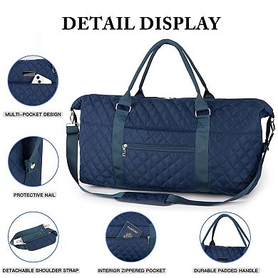Quilted Weekender Duffel Bag Hynes Eagle