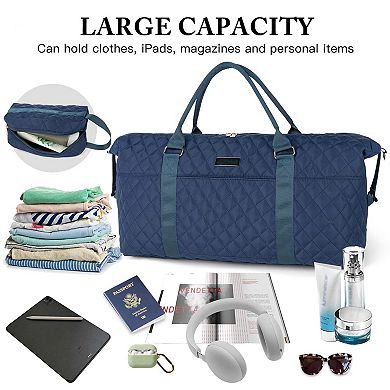 Quilted Weekender Duffel Bag Hynes Eagle