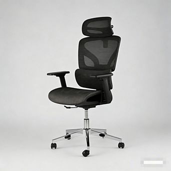 Ergonomic Mesh Office Chair with 4D Armrests & Lumbar Support for Home Office Bedroom