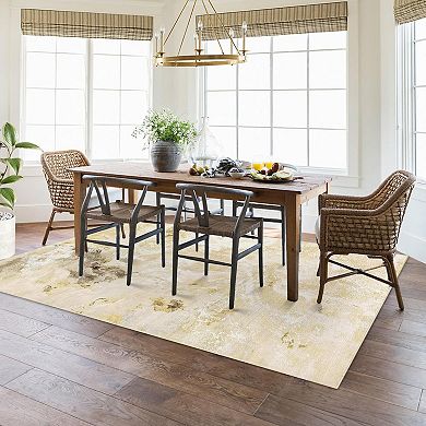 Modern Geometric Runner Rug, Non-Slip Rubberback Carpet for Hallway Bedroom Living Room