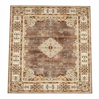 Boho Vintage Washable Area Rug for Living Room Bedroom Dining Room Office