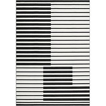 Modern Stripe Runner Rug, Washable Non-Slip for Hallway Kitchen Bathroom Laundry Room