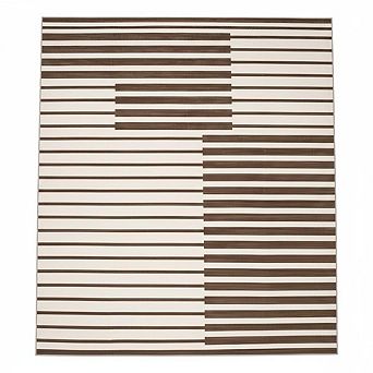 Modern Stripe Runner Rug, Washable Non-Slip for Hallway Kitchen Bathroom Laundry Room